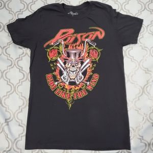 Poison T-Shirt M Black Rock Band